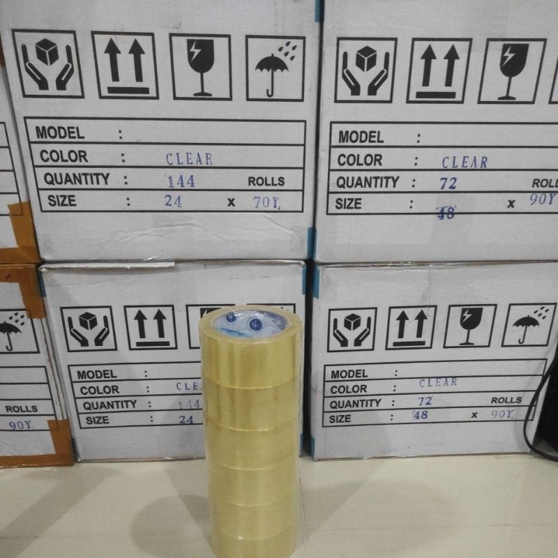 

1 Dus lakban bening atau coklat 4.8 mm x 90 yard