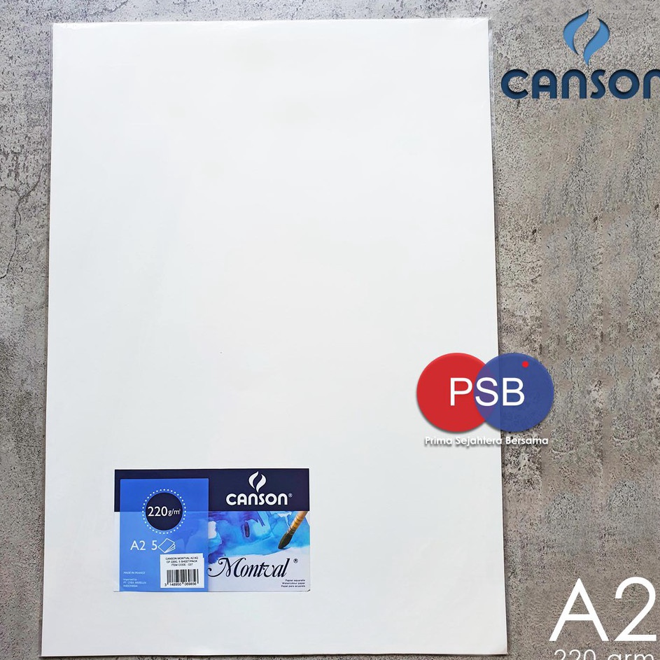 

GFYKP8356 Canson Montval A2 22 gsm Kertas Cat Air Kertas Gambar