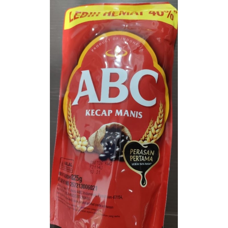 

kecap manis ABC refil 825 ml pouch refill