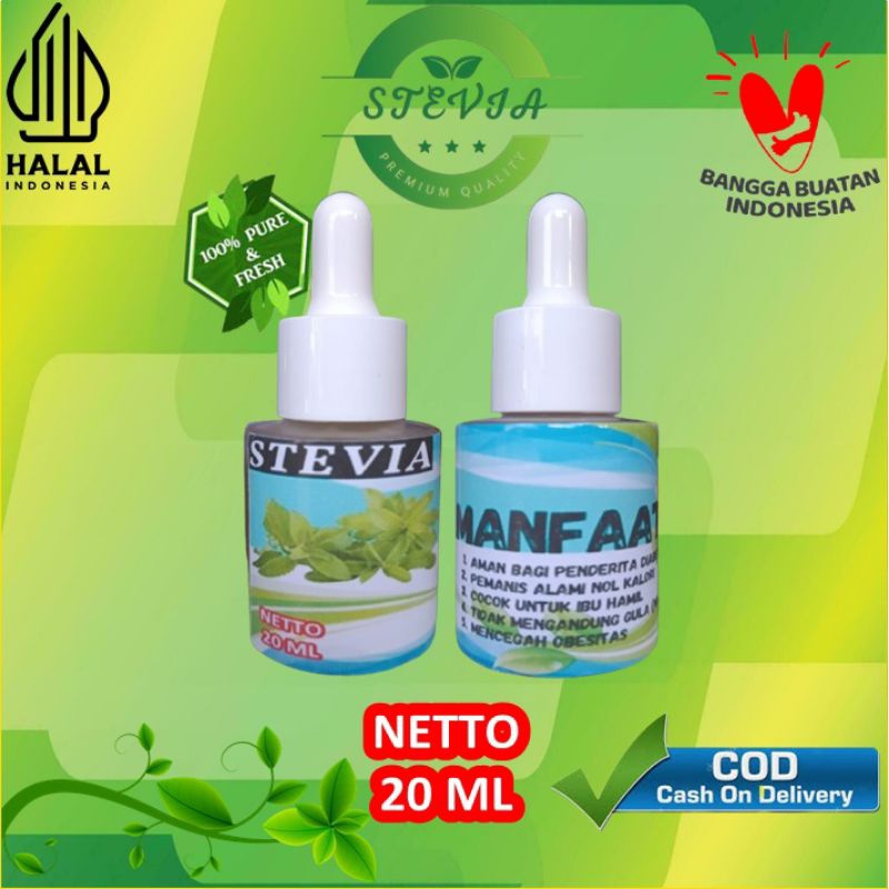 

STEVIA pemanis alami liquid stefia 20 ml gula alami 0 kalori