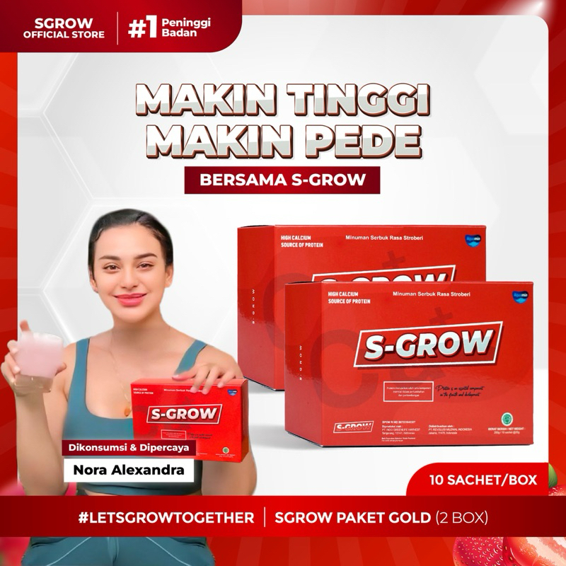 

S-GROW Susu Peninggi Badan Terbaik / Kalsium / - 2 BOX
