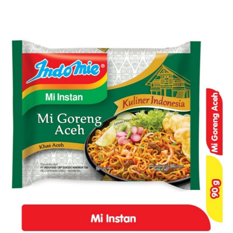 

Indomie mi goreng aceh instan mie 90gr