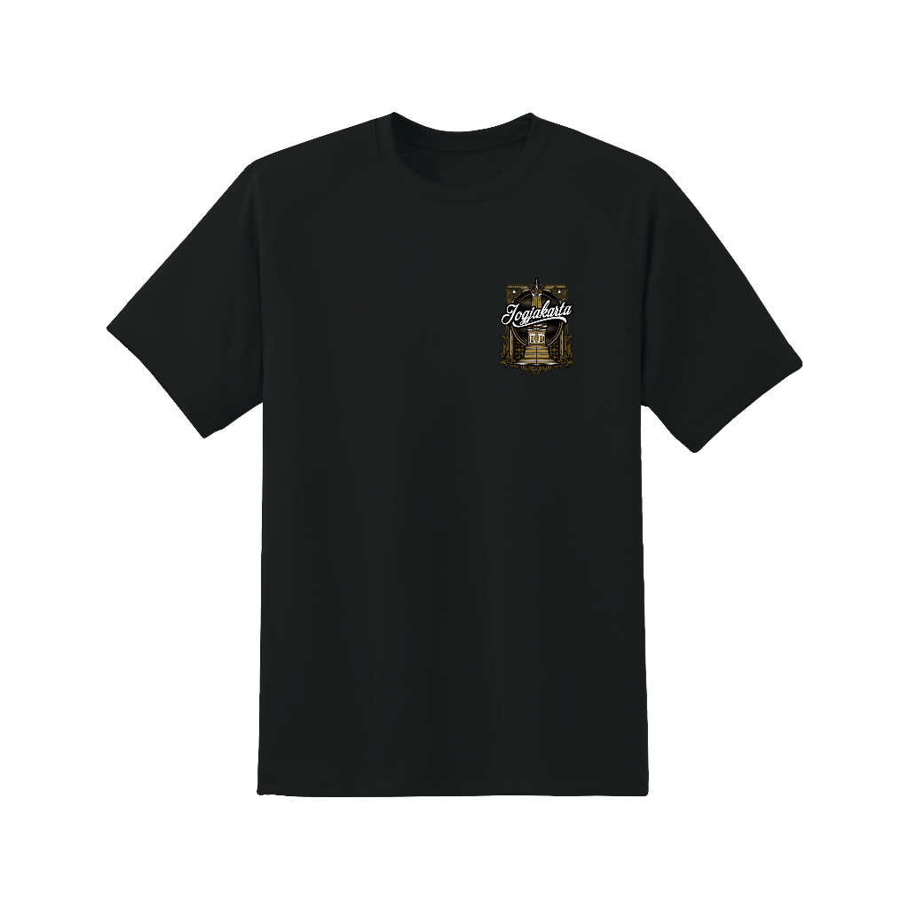 Weasel T-shirt Istimewa kaos jogja Tugu jogja - Hitam Logo