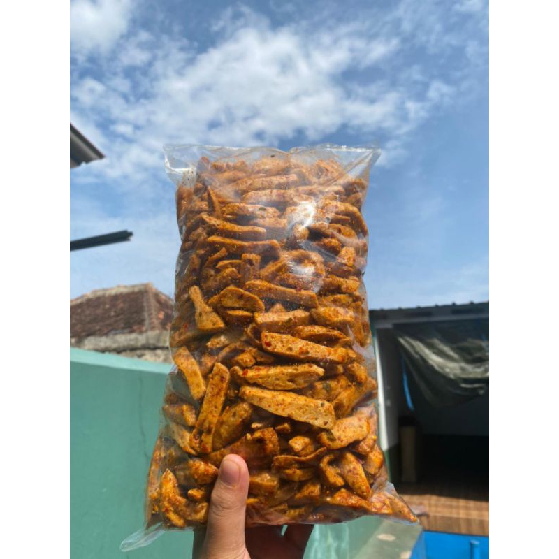 

basreng viral pedas daun jeruk 1kg