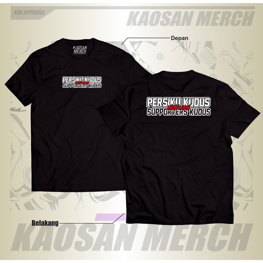 Kaos Suporter Persiku Kudus Tshirt Persiku Kudus Cotton combed