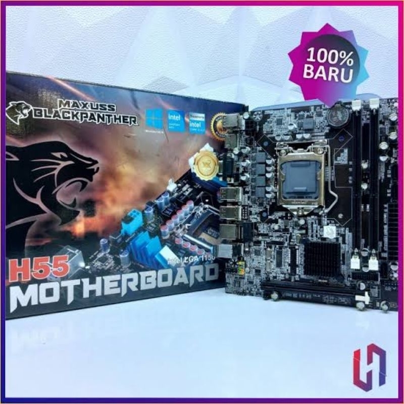 ( BARU) MOBO CORE I3 - MB MOBO MAINBOARD MOTHERBOARD PC H55
