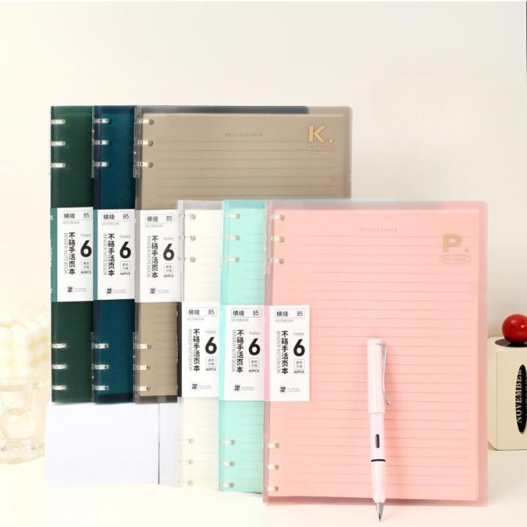 

PINKABULOUS Soft Cover 6 Ring Slim File Binder B5 - Buku Binder B5 - Binder B5