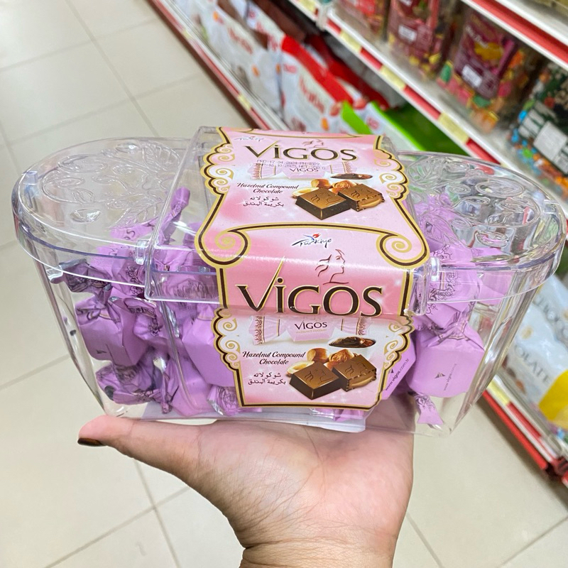 

VIGOS Chocolate malaysia 350 gr box akrilik / Coklat Vigos coklat compound milk chocolate
