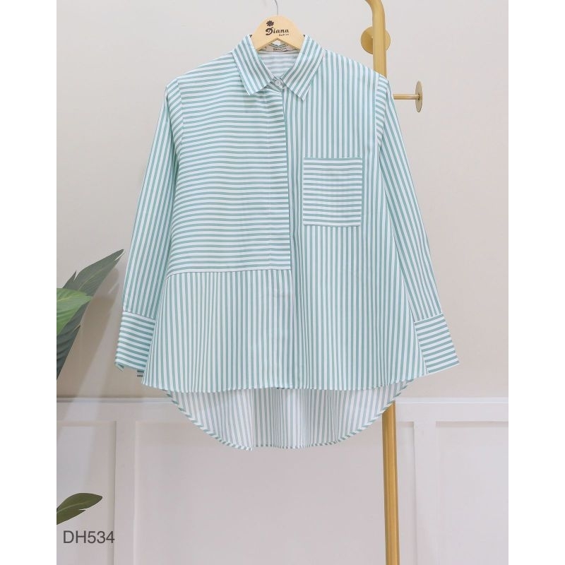 BLOUSE KEMEJA SALUR KATUN JEPANG IMPORT | ATASAN SALUR TERBARU KATUN JEPANG PREMIUM | BLOUSE ORIGINA