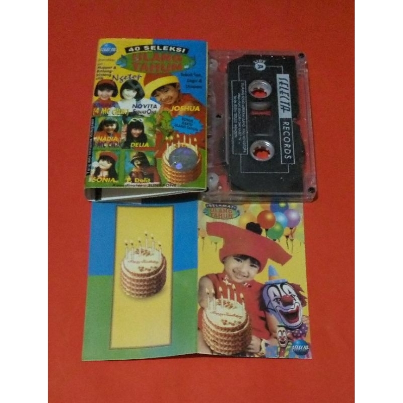kaset pita anak2 40 SELEKSI ULANG TAHUN