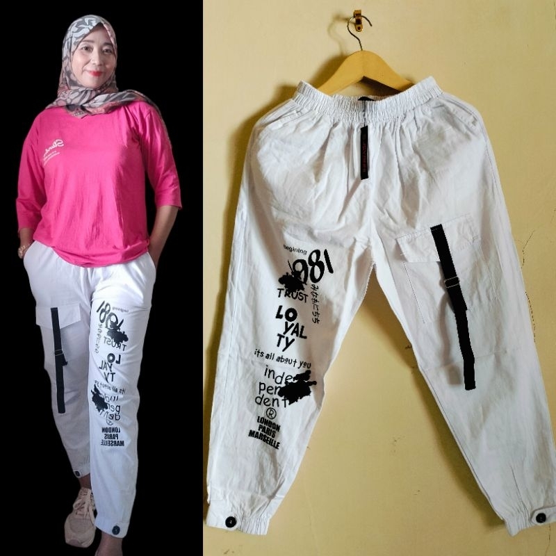 Celana cargo joger jevanni panjang