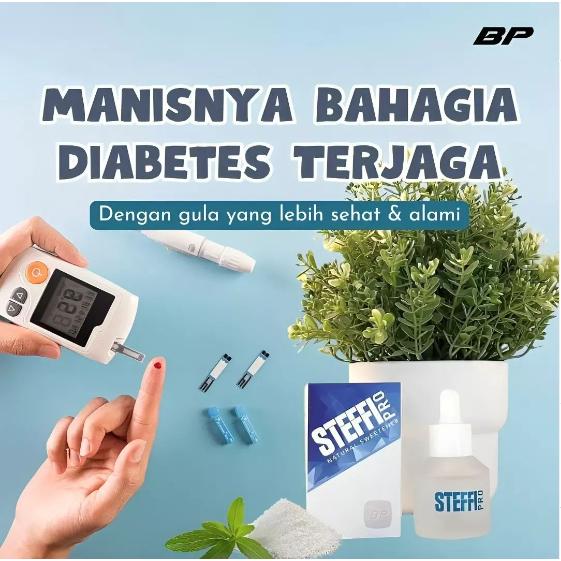 

STEFFI PRO STEVIA ASLI 100% NATURAL SWEETENER 30 ML PENGGANTI GULA ATASI DIABETES