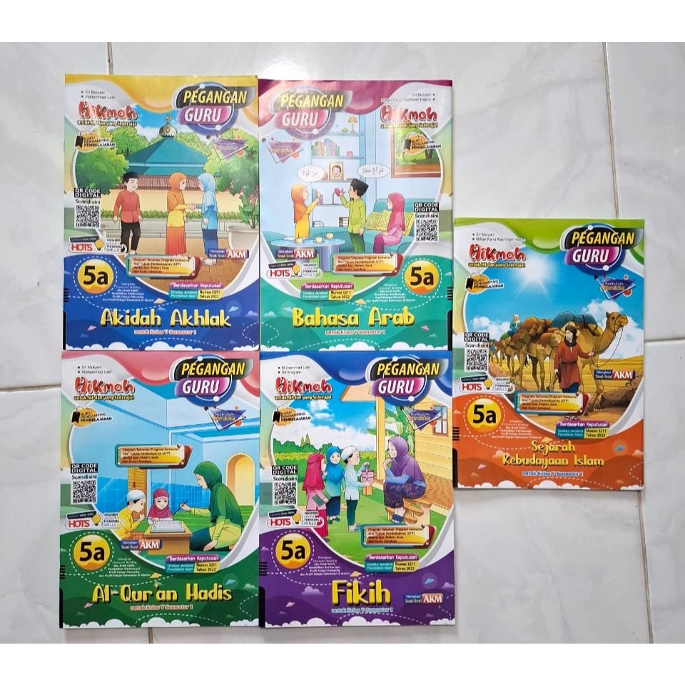 LKS HIKMAH (pegangan guru) kelas 5 SEMESTER 1 MI/SDI kurikulum merdeka (ARAB, SKI, AKIDAH, FIKIH, QU