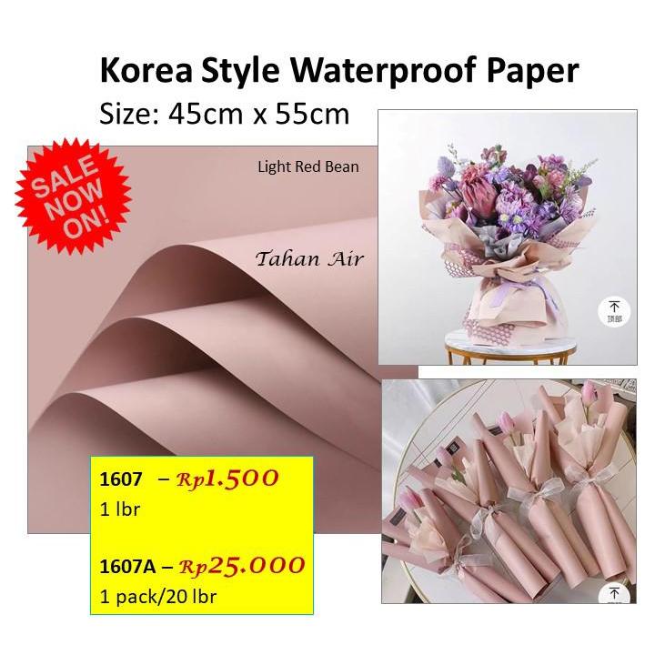 

Korea style waterproof paper - kertas bunga - wrapping flower 1607