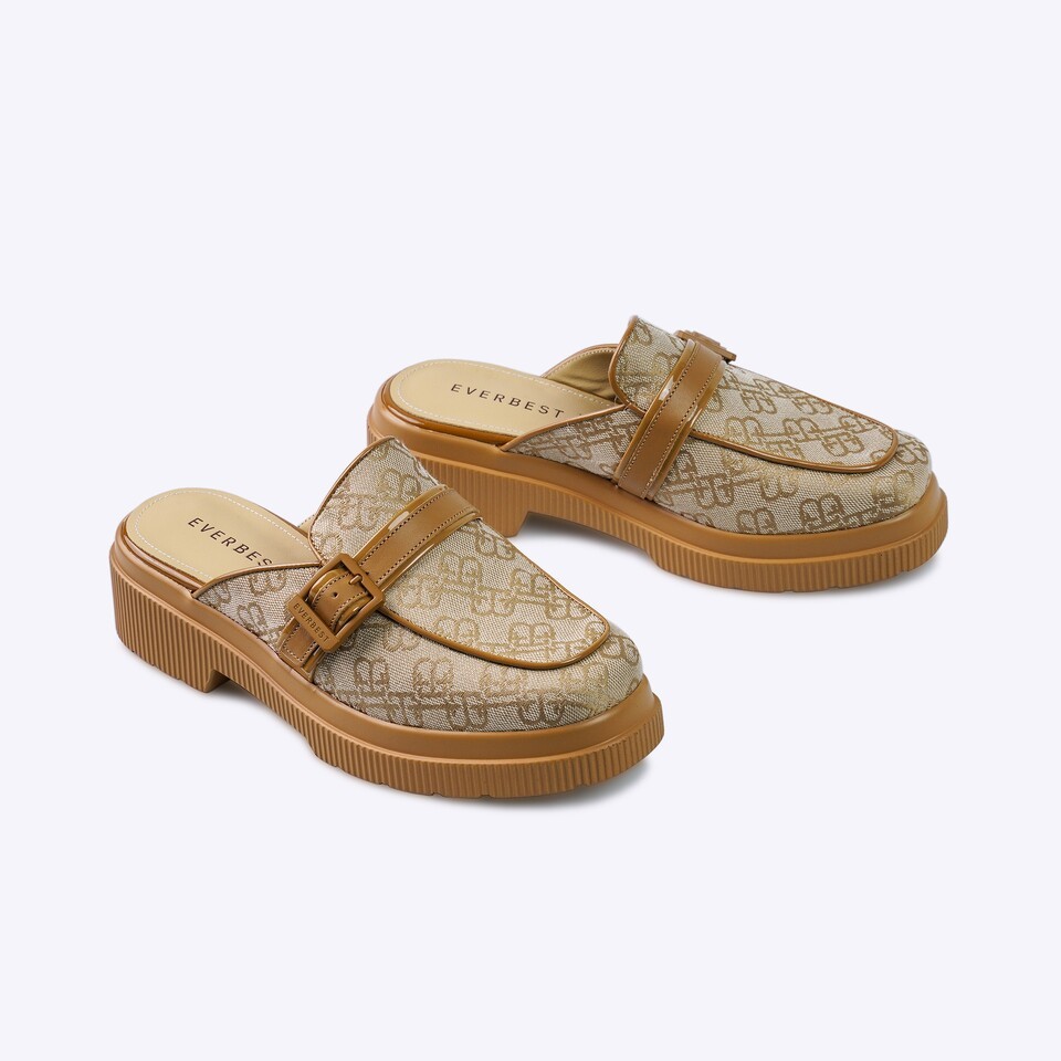 Everbest Fions Wanita Sandal Mulus L.Grey & Tan