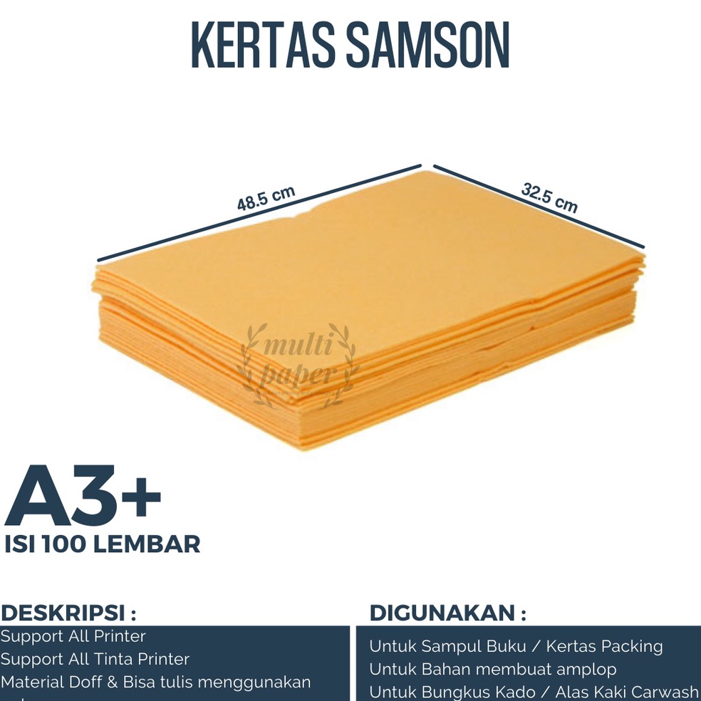 

Kertas Samson A3 isi 1 lembar Kertas Samson A3 Plus 6P8ZW9591