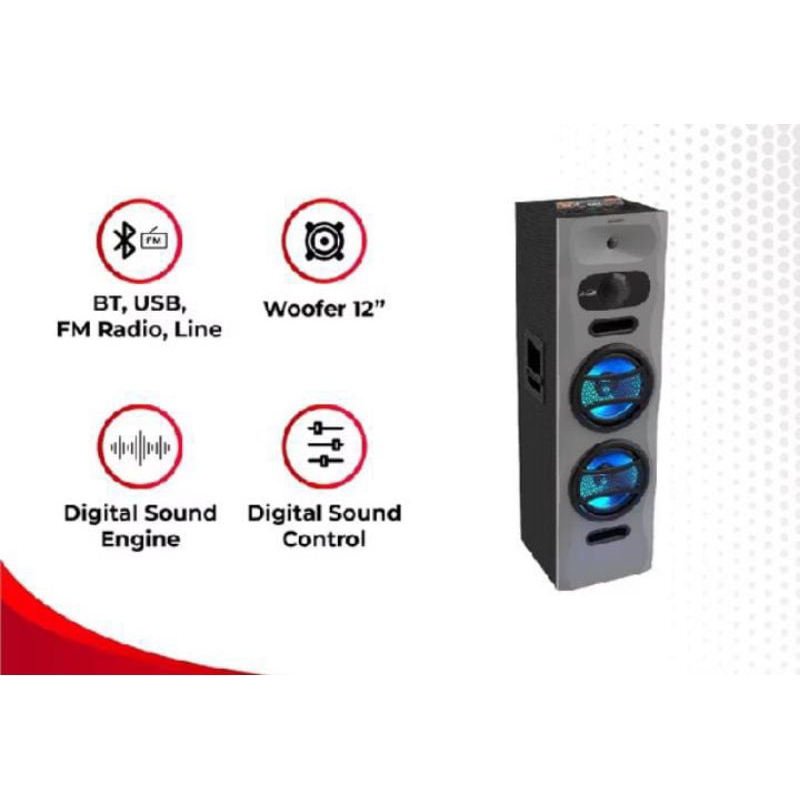 SPEAKER SHARP AKTIF CBOX-PROX22UBB (BEST SELLER)