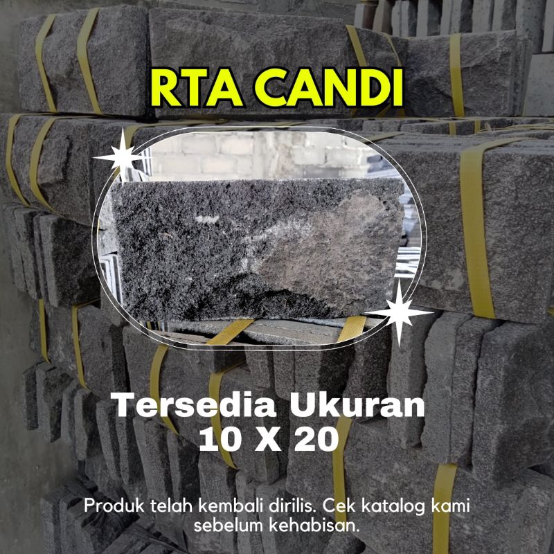 BATU ALAM RTA CANDI |UKURAN 10 X 20CM