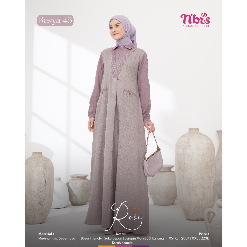 RESYA 45 GAMIS NIBRAS TERMURAH TERBARU