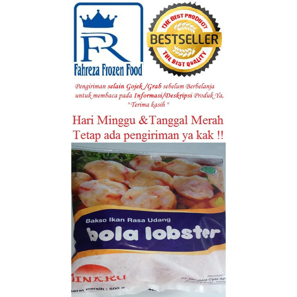 

Minaku bola lobster 500 gram harga promo