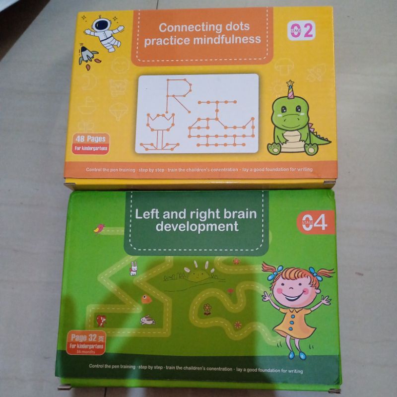 

buku edukasi dini belajar menulis dan menggambar anak step 02 dan step 04