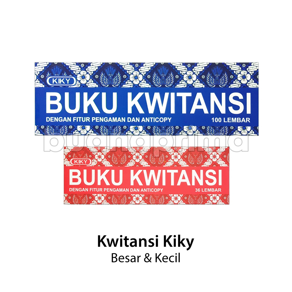 Kwitansi Kiky Kecil Besar Buku Kuitansi Keuangan Kiky