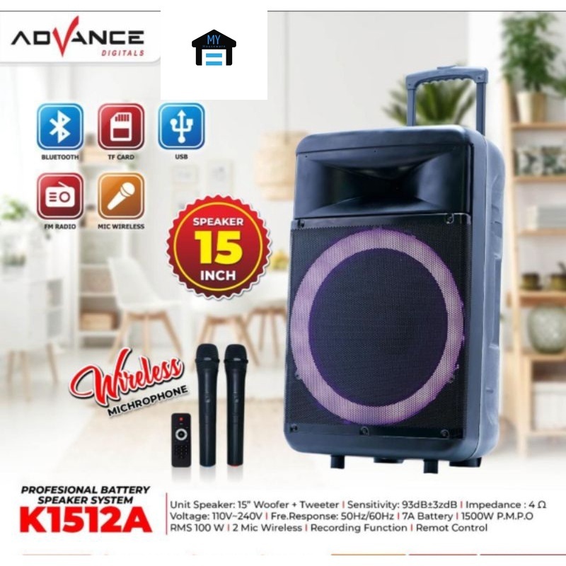SPEAKER ADVANCE 2 MIC 15'(K1512 A)