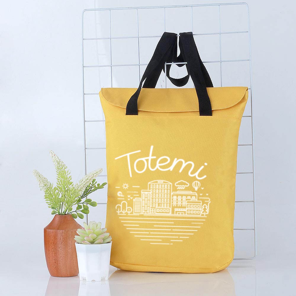 Tas Wanita Totebag Totemi Bahan Kanvas Tas Kuliah - Tas Laptop