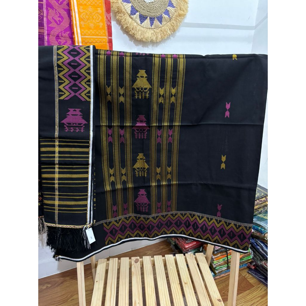 Set Uis Nipes Hitam Pink Sutra