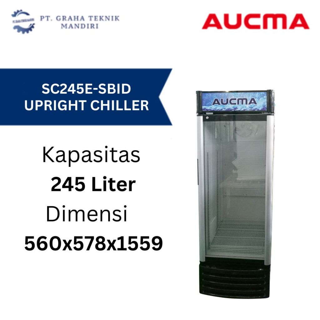 Upright Chiller Aucma SC245E-SBID