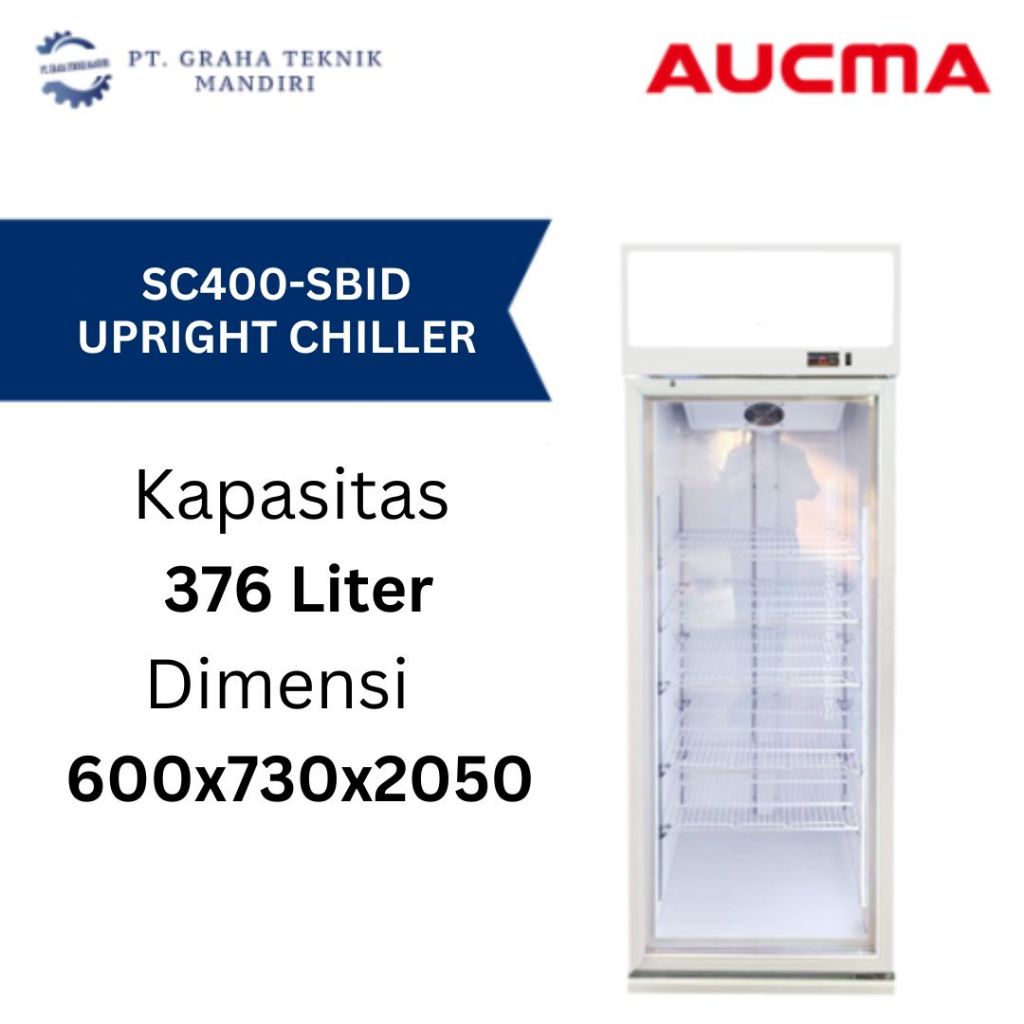 Upright Chiller Aucma SC400-SBID