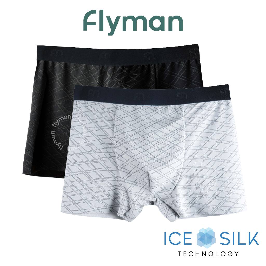 Flyman Celana Dalam 3D Patterned Boxer Pria 1 pcs FM 3447