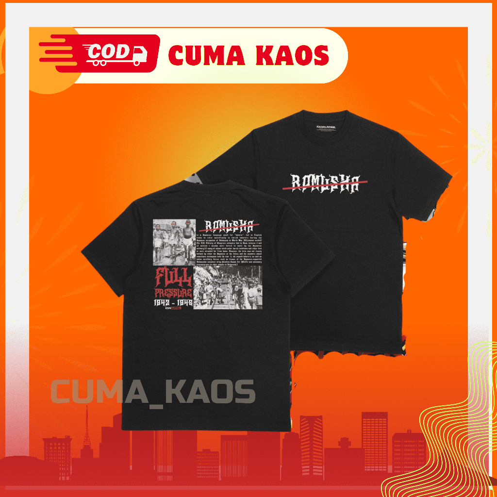 Kaos Indonesia Merdeka "ROMUSHA" - Kaos 79 Indonesia Merdeka/Kaos Sejarah Indonesia / Kaos Agustusan