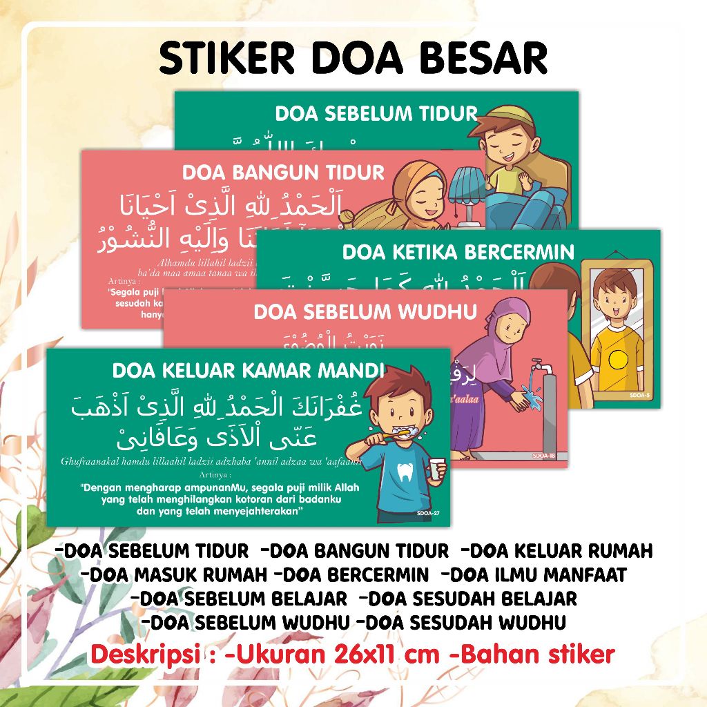

Stiker doa sehari-hari - Sticker doa besar