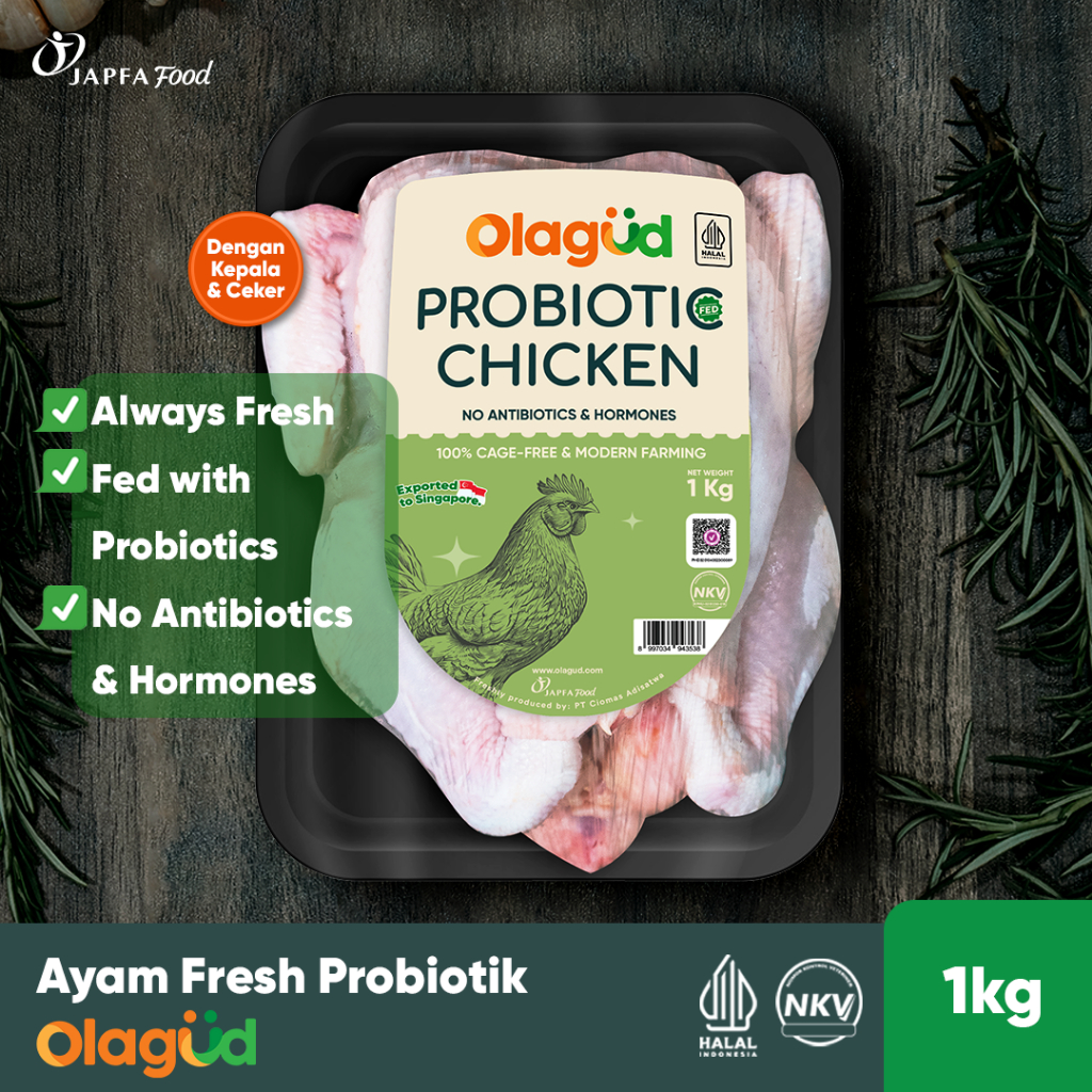 

Olagud Ayam Utuh Fresh Probiotik 1 kg