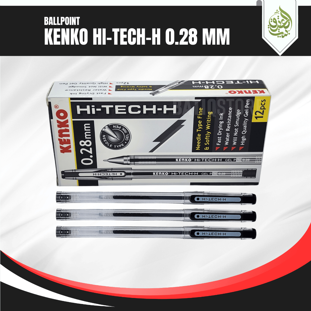 

Ballpoint Kenko Hi-Tech-H 0.28mm Original | Pulpen Hitec [PCS]