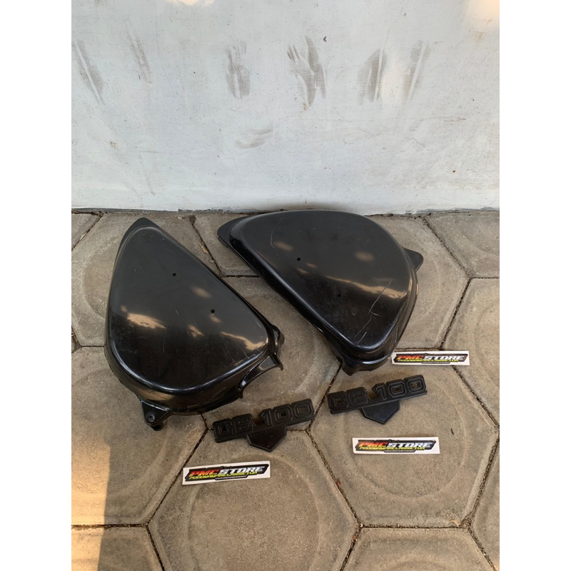 bok aki honda cb100 tepong honda cb100 mentah + emblem