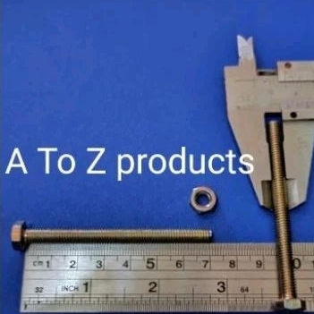 BMK 6x70mm /baut mur kuning 6 x 70 mm/ baut kunci 10 panjang 7cm