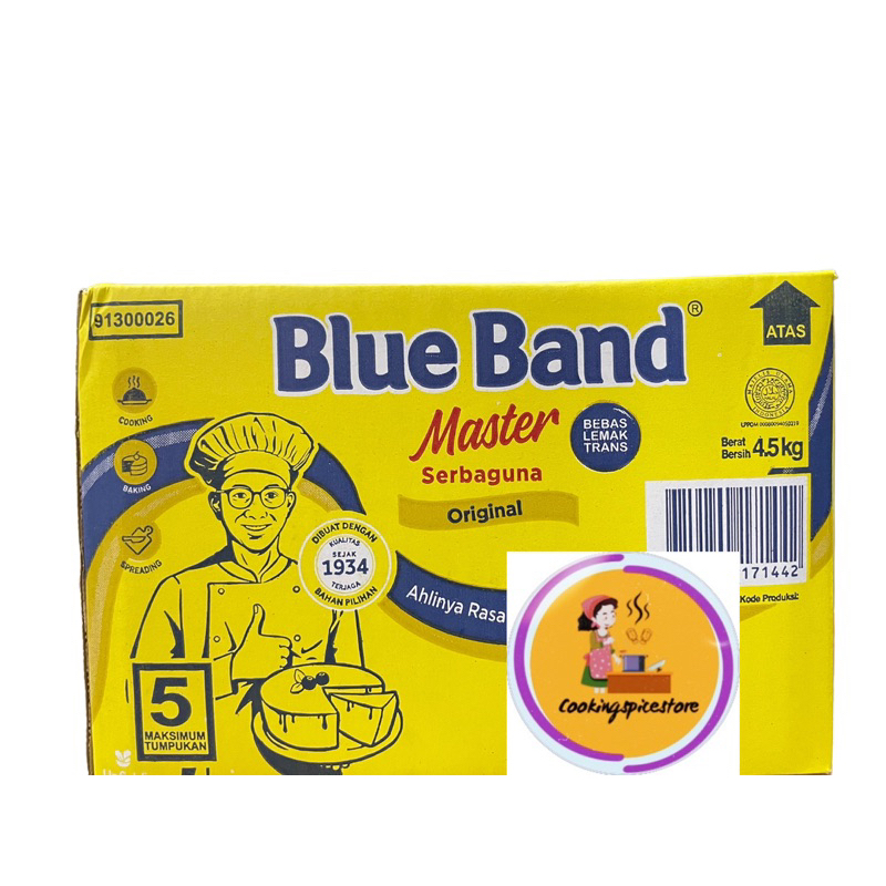 

Blueband Master Original 4.5 Kg / 4,5kg BLUEBAND MASTER ORIGINAL UKURAN 4.5 KG / Blueband mentega / Blue band margarin