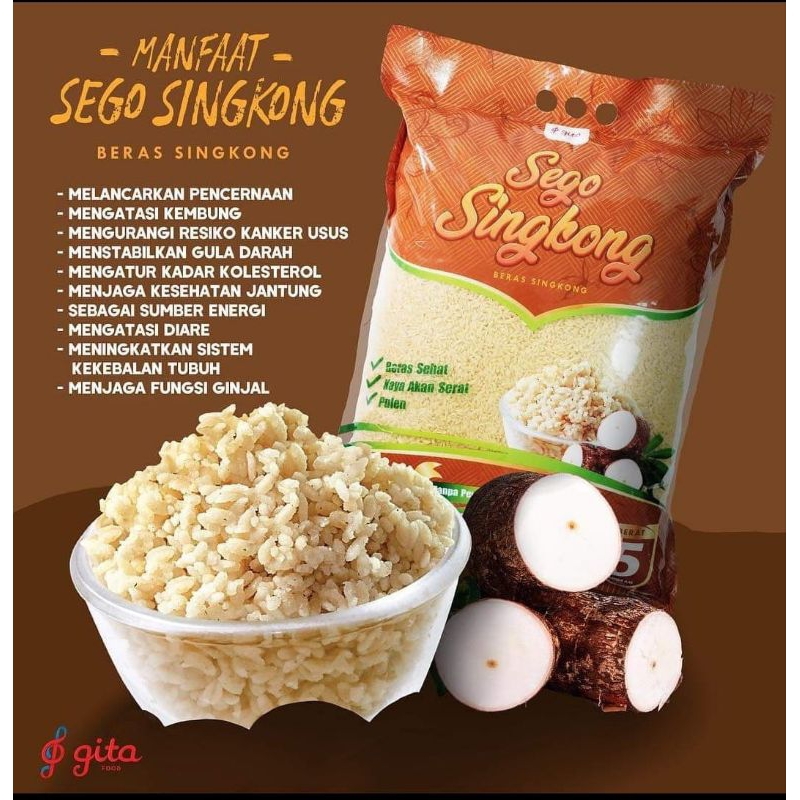 

Beras Singkong, Nasi singkong , Sego Singkong 700gr