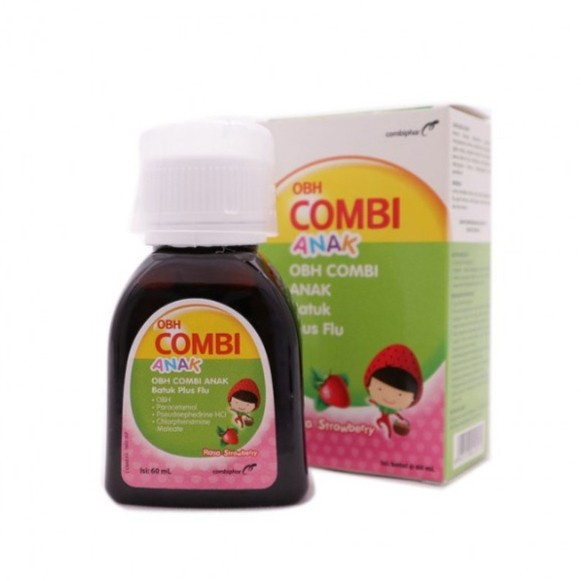 OBH COMBI ANAK 60 ML UNTUK MENGATASI BATUK BERDAHAK, PILEK DAN DEMAM PADA ANAK