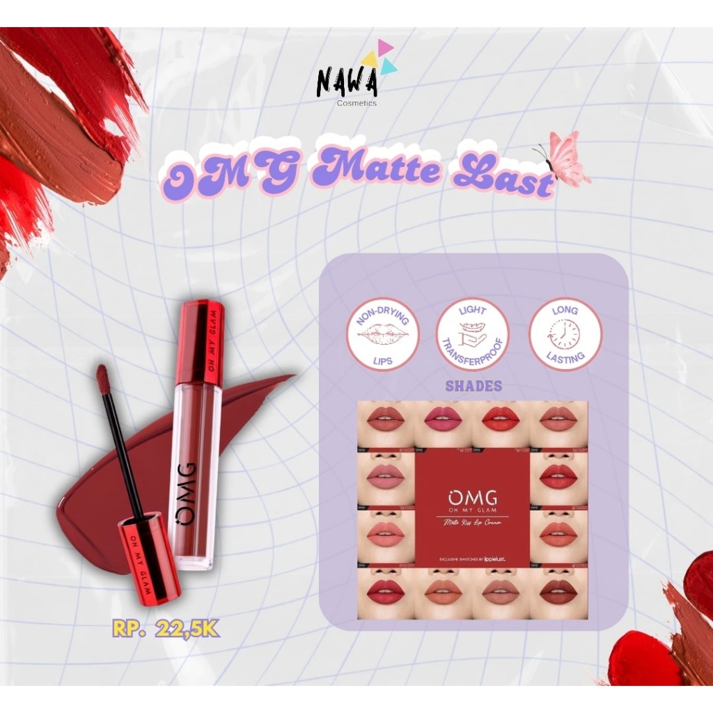 OMG Mattelast Lipcream | Lip | Lipcream | Lipmatte murah