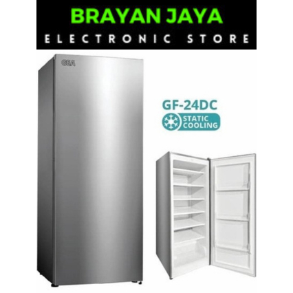 GEA FREEZER GF-24DC LEMARI ES PEMBEKU 6 RAK GARANSI KOMPRESOR 3 TAHUN