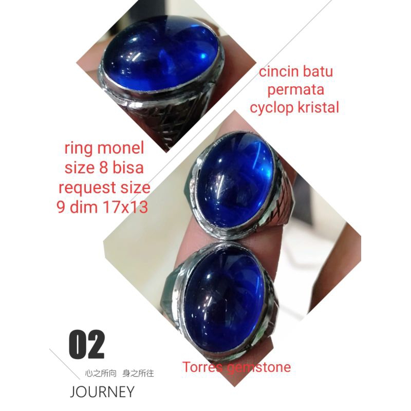Cincin batu permata cyclop asli papua