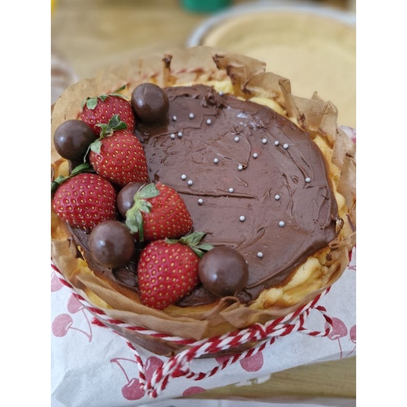 

(PO sehari)Basque burnt cheese cake uk 14cm