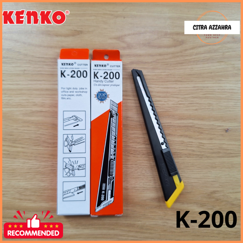 

KENKO CUTTER / Pisau Pemotong Kertas K-200 (9 Mm Blade) KATER