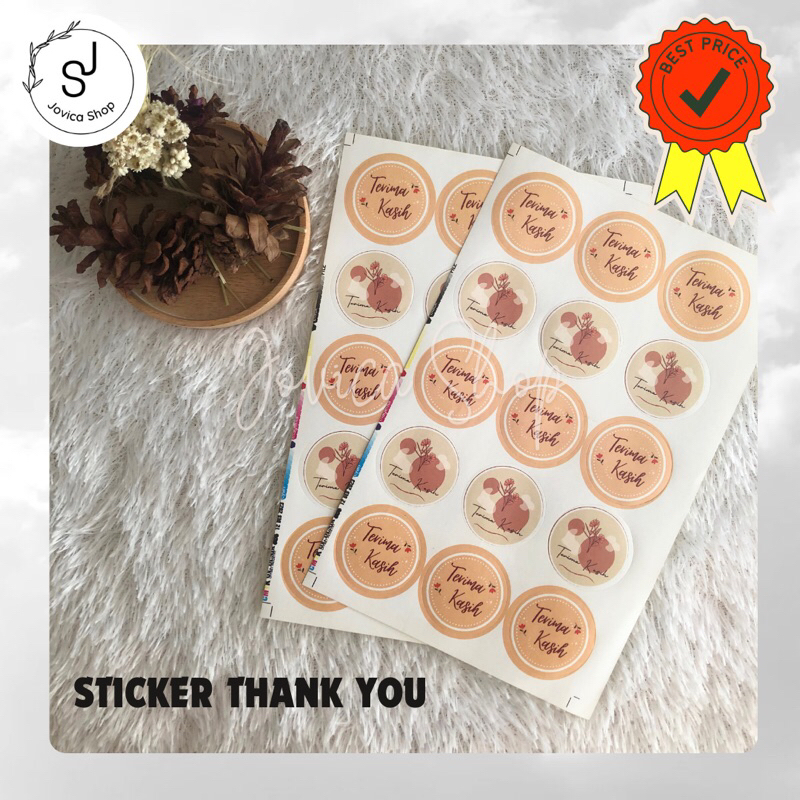 

STICKER THANK YOU TEMPELAN | STICKER TERIMAKASIH TEMPEL 100 PCS