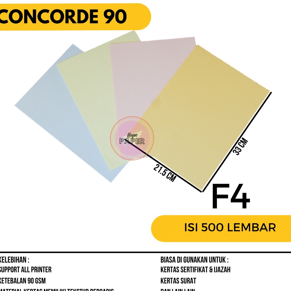 

KODE PRODUK 9EHVD8586 Kertas Concorde F4 9gr isi 5 lembar Kertas Concorde F4 9 gr