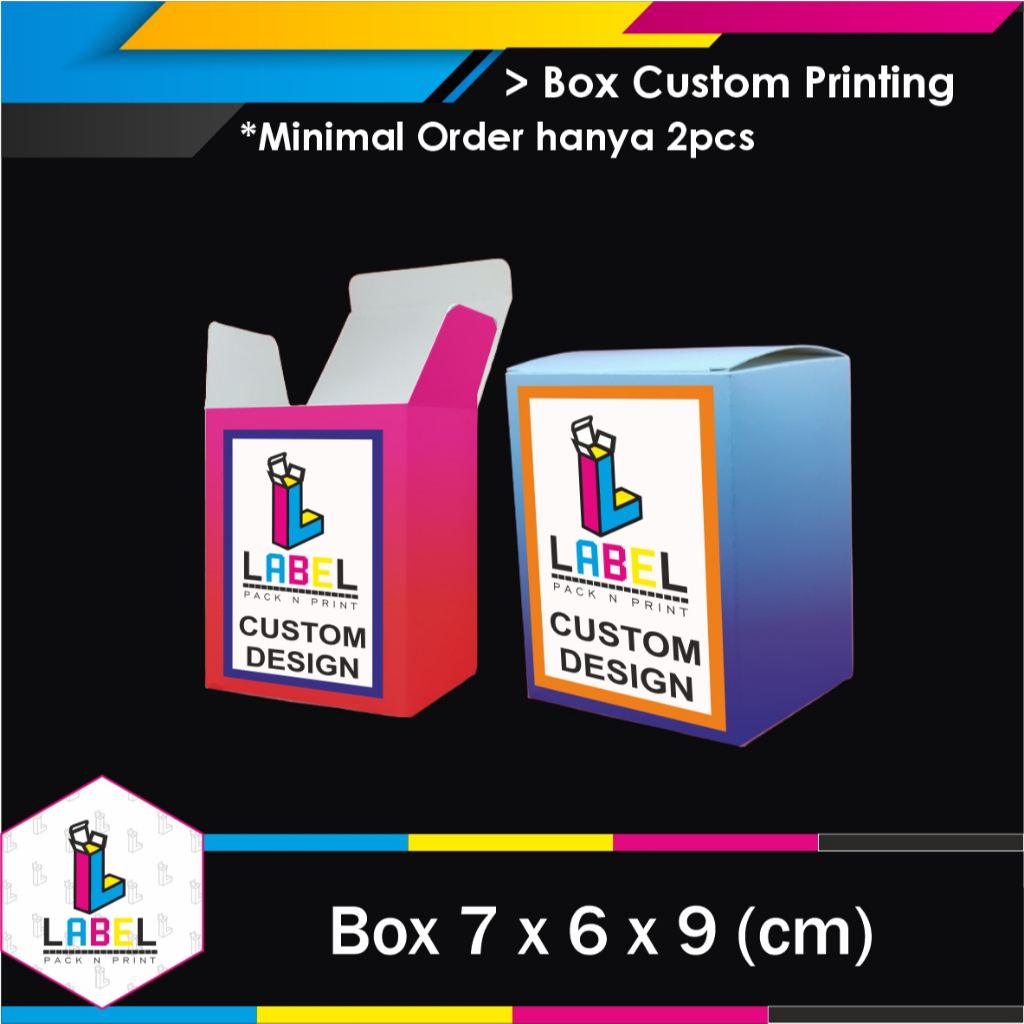 

BOX / DUS CUSTOM DESAIN UK. 7 x 6 x 9 (CM) PRINTING BOX MINIM 2PCS