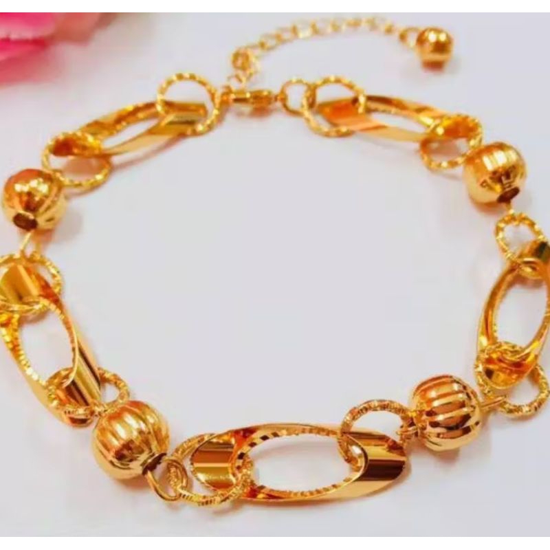 GELANG TANGAN BOLA BAMBU KEKINIAN GELANG TANGAN TITANIUM ANTI KARAT